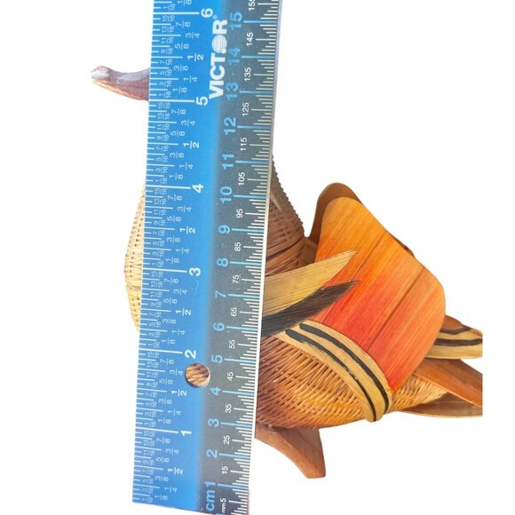 Shanghai Handicrafts Duck Basket Rattan Bamboo Storage Vintage Collectible Gift - Picture 13 of 14